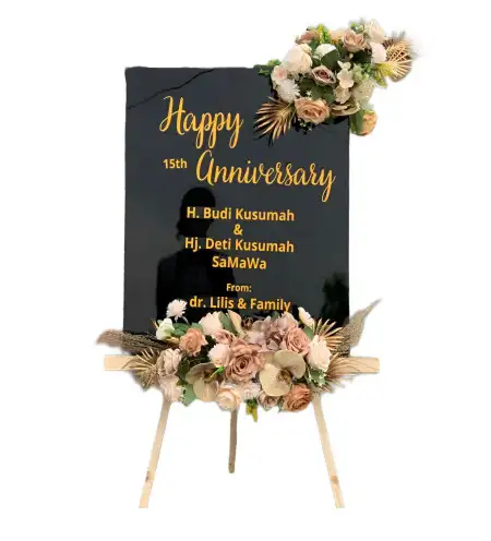 Papan Bunga Akrilik Borowetan